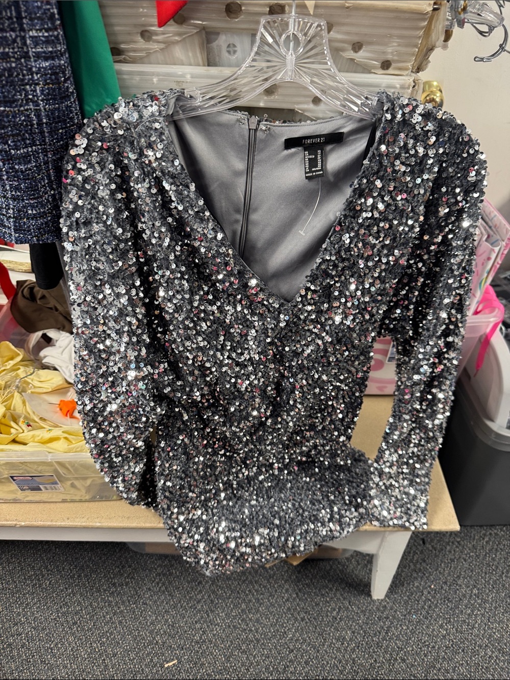 Forever 21 sequin dress xs // 080802